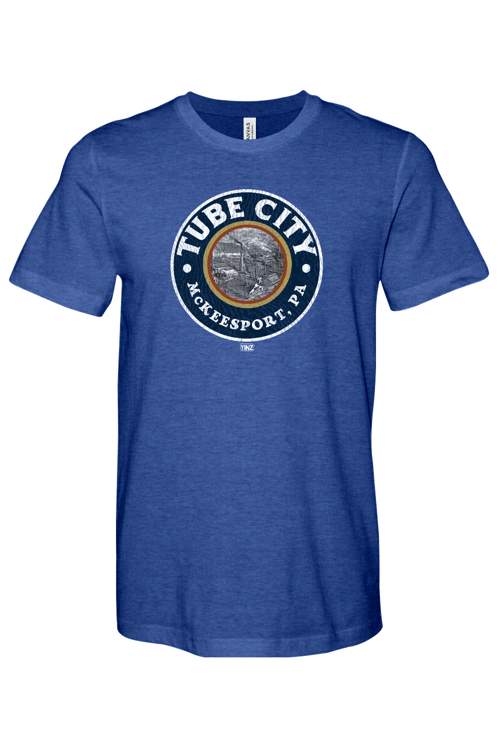 Tube City - Bella + Canvas Heathered Jersey Tee - Yinzylvania