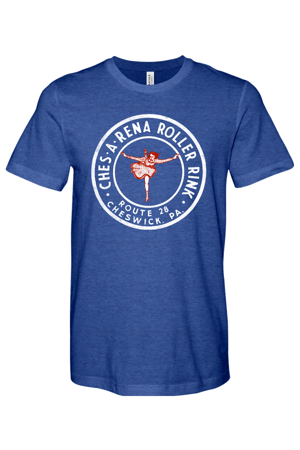 Ches-A-Rena Roller Rink - Bella + Canvas Heathered Jersey Tee - Yinzylvania