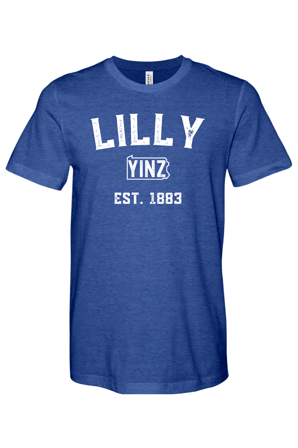 Lilly Yinzylvania - Bella + Canvas Heathered Jersey Tee - Yinzylvania