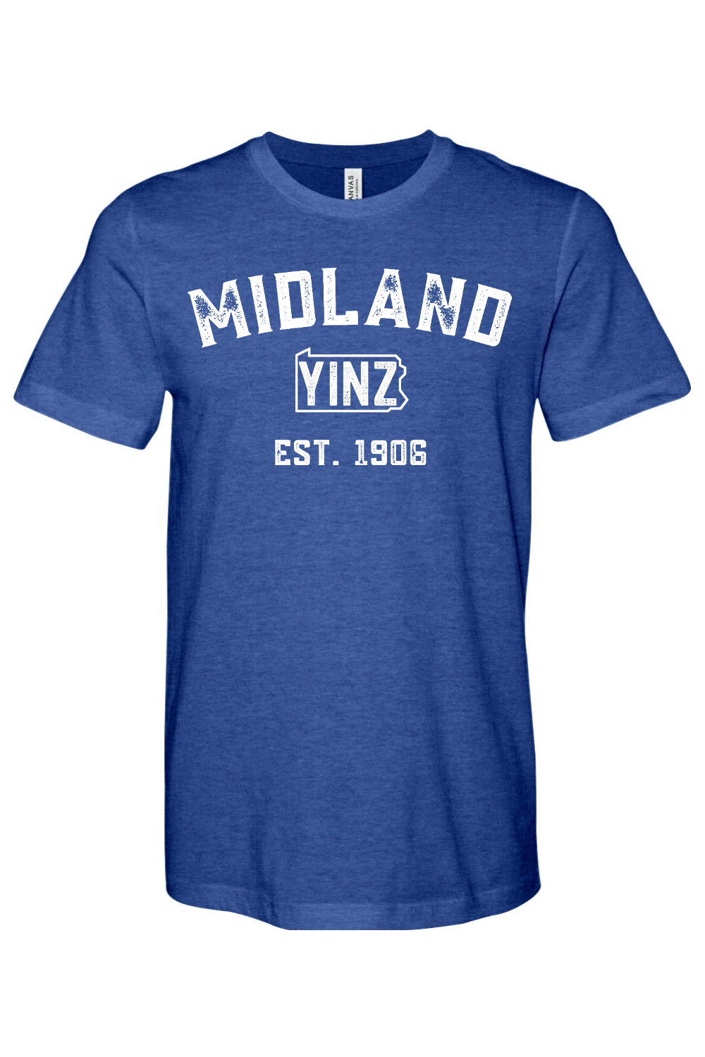 Midland Yinzylvania Bella + Canvas Heathered Jersey Tee - Yinzylvania