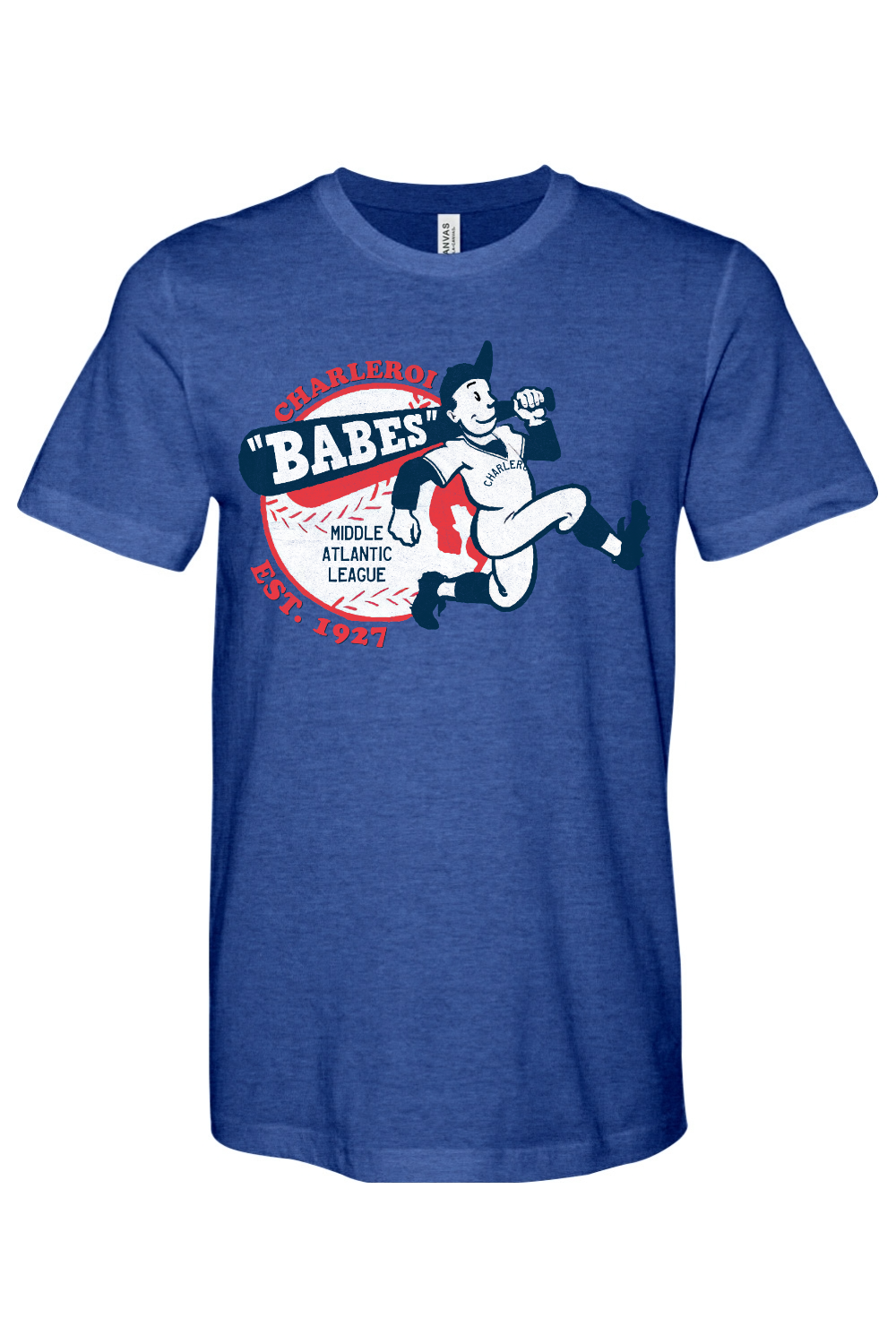 Charleroi Babes - Bella + Canvas Heathered Jersey Tee - Yinzylvania