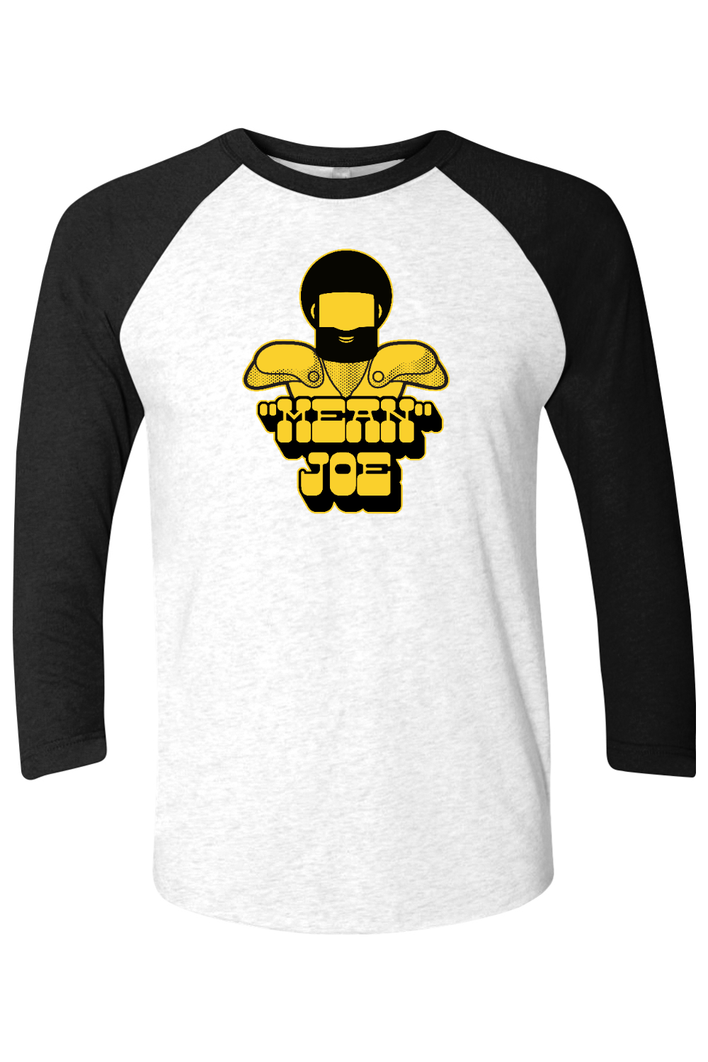 Mean Joe Retro Throwback - Three-Quarter Sleeve Raglan Tee - Yinzylvania