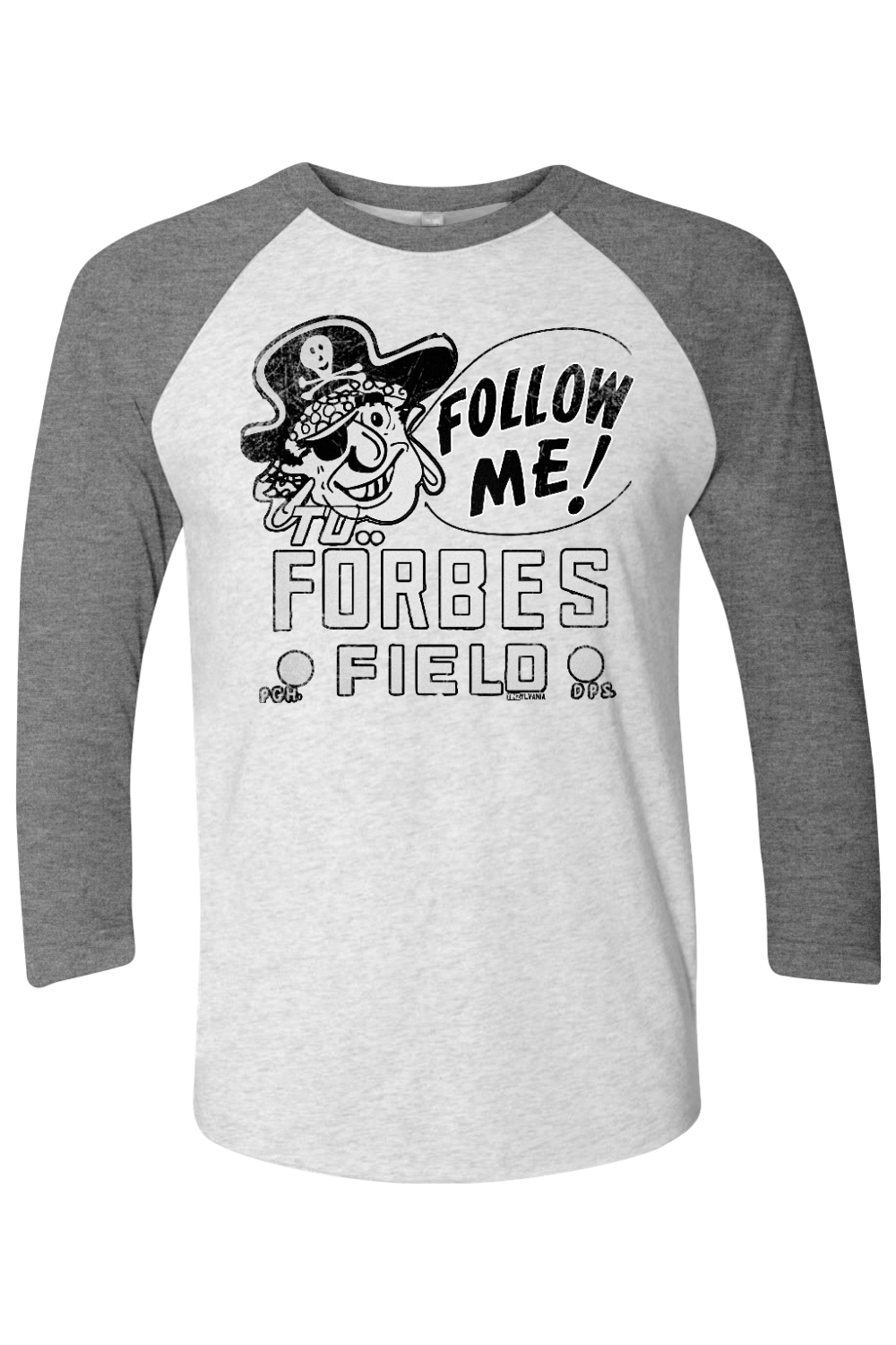Follow Me To Forbes Field - Retro Raglan Tee - Yinzylvania