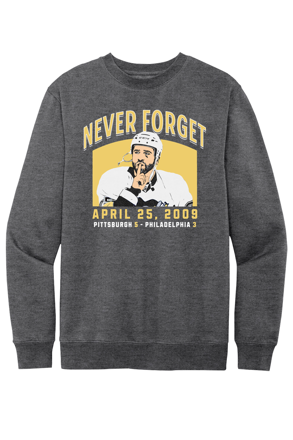 Never Forget - Max Talbot's Crowd Hush - Fleece Crewneck Sweatshirt