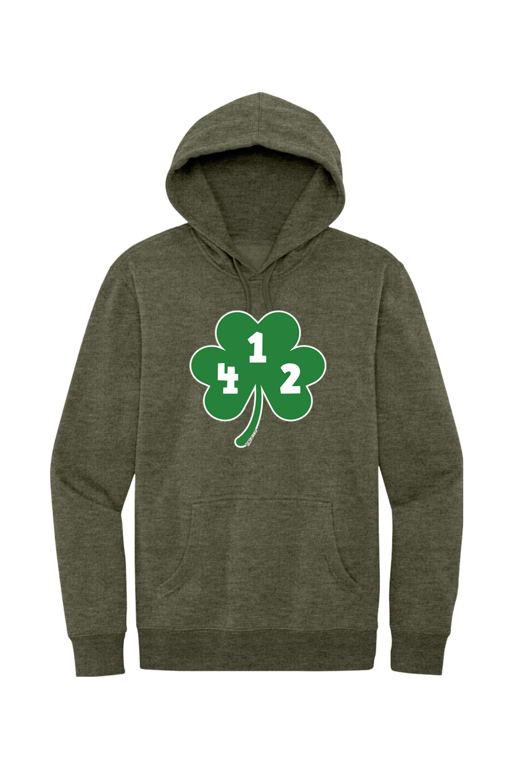 412 Shamrock - Fleece Hoodie - Yinzylvania