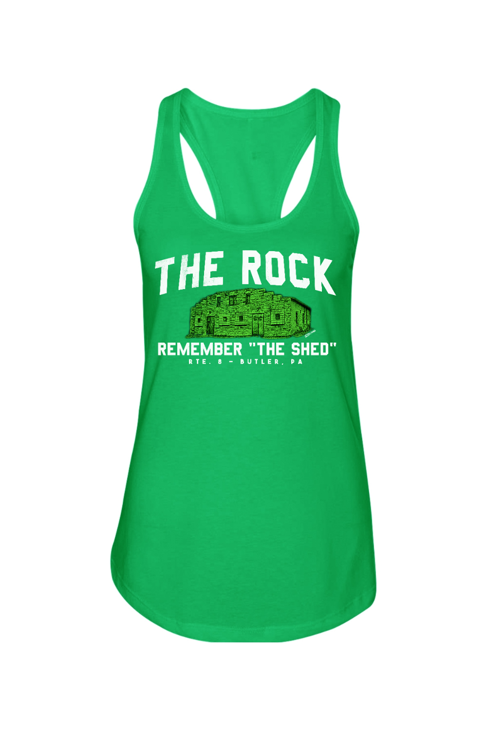 Remember the Shed - Slippery Rock - Ladies Racerback Tank - Yinzylvania