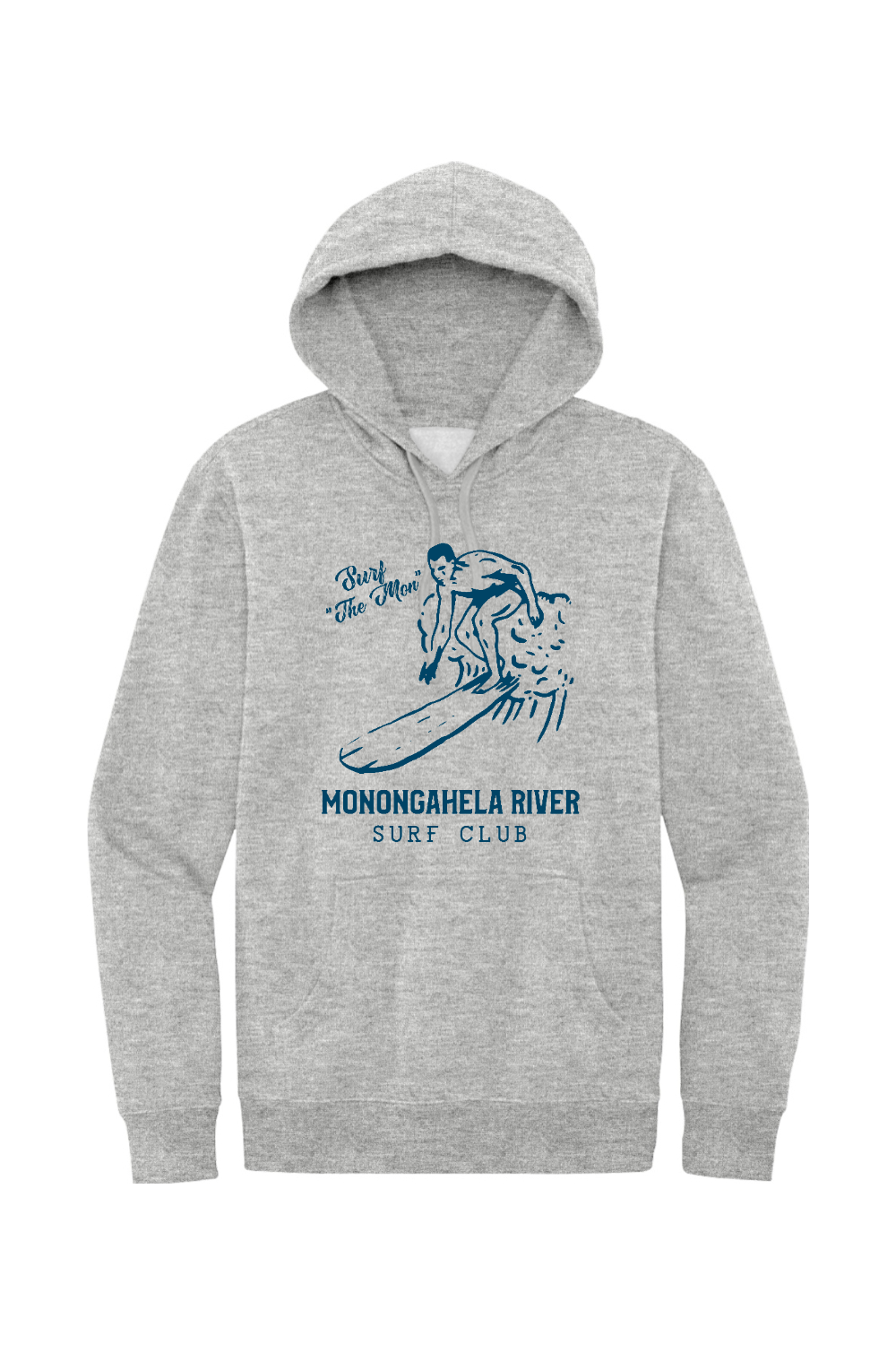 Monongahela River Surf Club - Fleece Hoodie - Yinzylvania