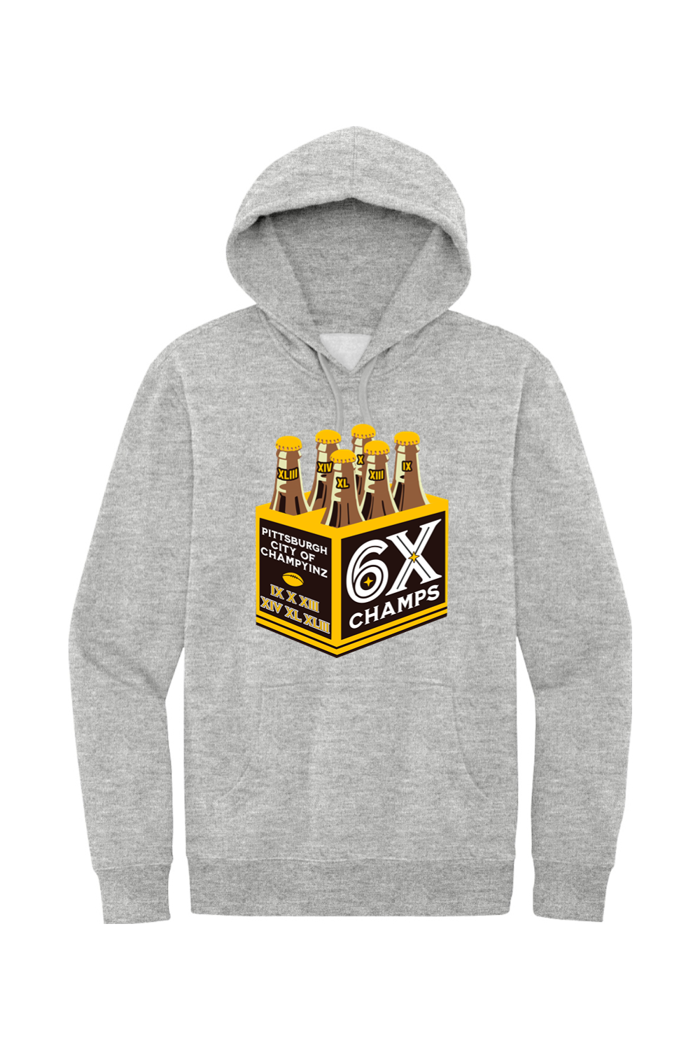 Pittsburgh Six Pack - Fleece Hoodie - Yinzylvania