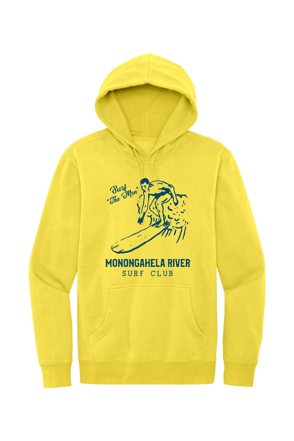 Monongahela River Surf Club - Fleece Hoodie - Yinzylvania