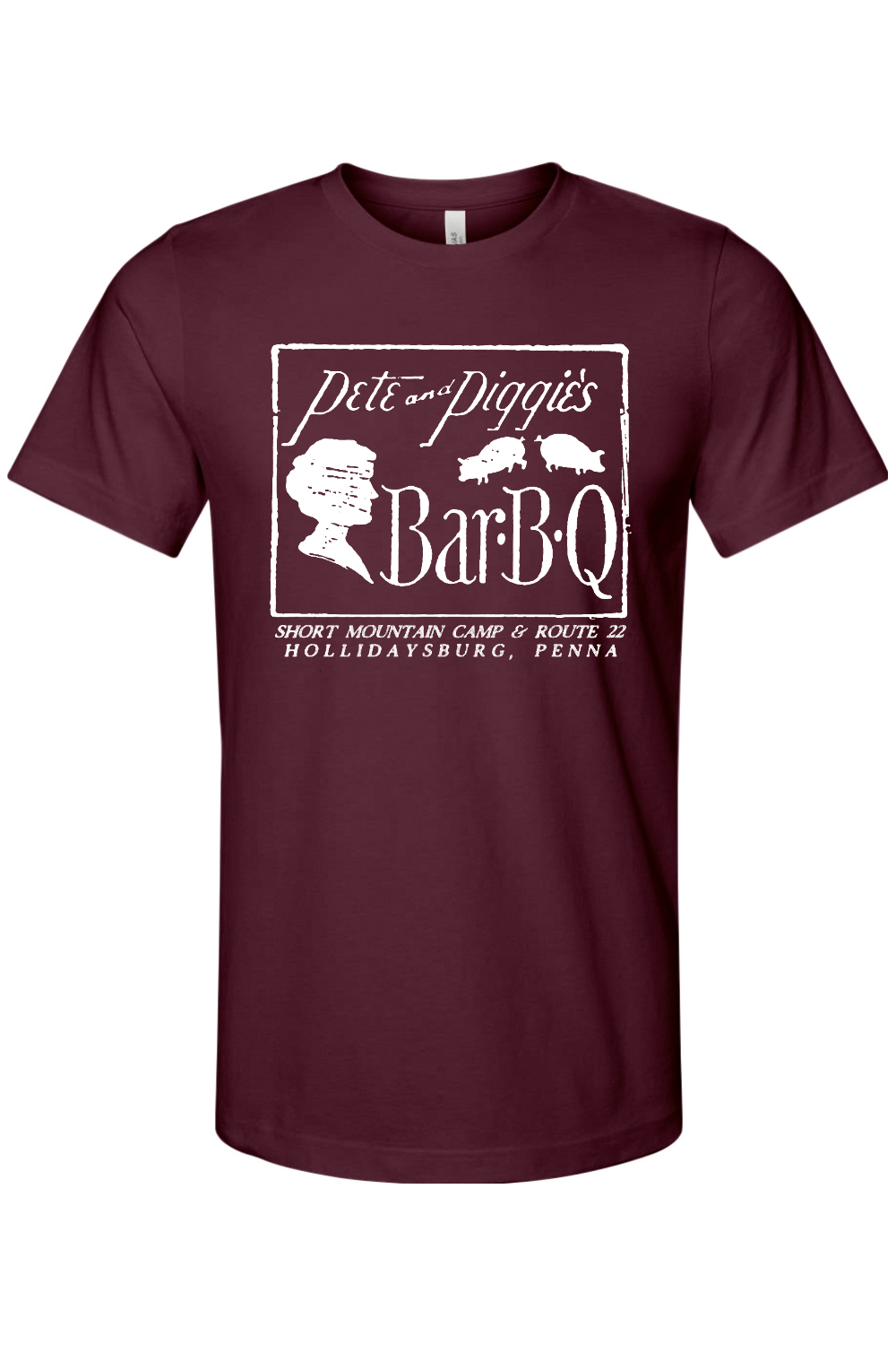 Pete & Piggie's BBQ - Bella + Canvas Heathered Jersey Tee - Yinzylvania