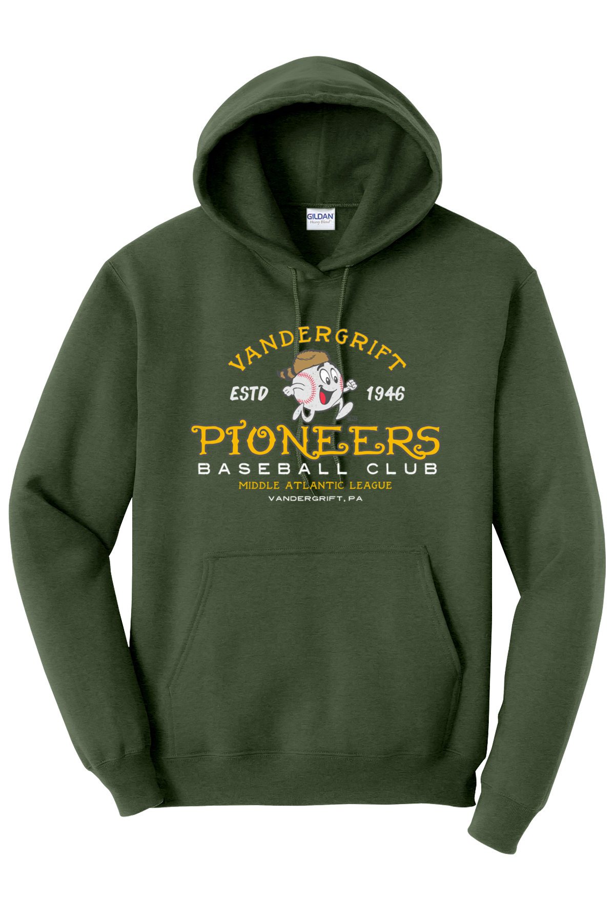 Vandergrift Pioneers Baseball Club - 1946 - Hoodie - Yinzylvania