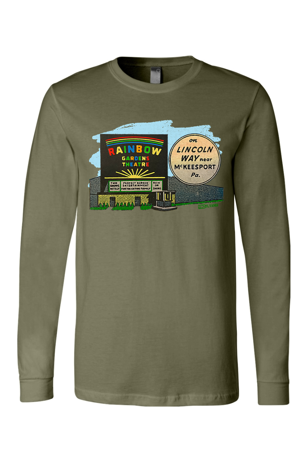 Rainbow Gardens - McKeesport, PA - Long Sleeve Tee - Yinzylvania