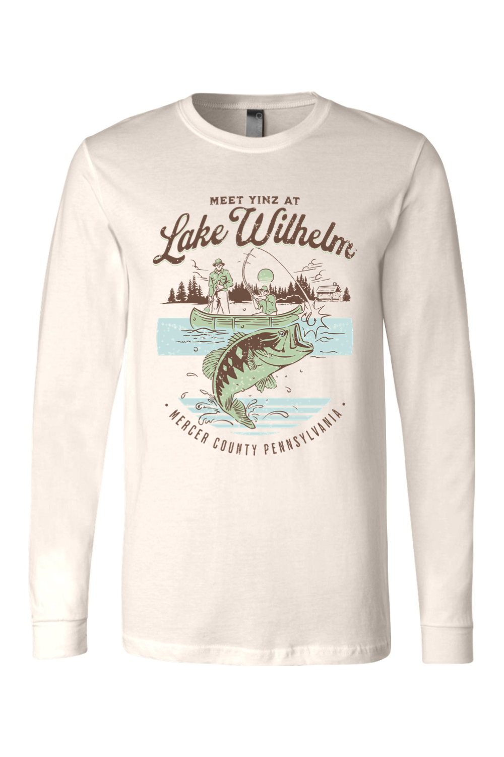 Meet Yinz at Lake Wilhelm - Long Sleeve Tee - Yinzylvania