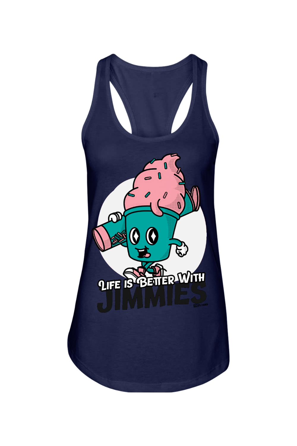 Life is Better with Jimmies - Ladies Racerback Tank - Yinzylvania