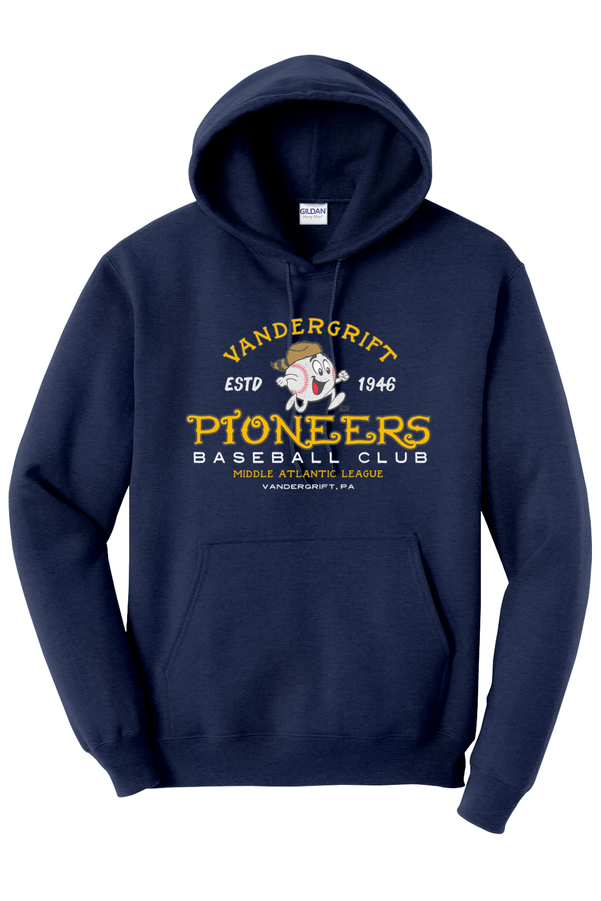 Vandergrift Pioneers Baseball Club - 1946 - Hoodie - Yinzylvania