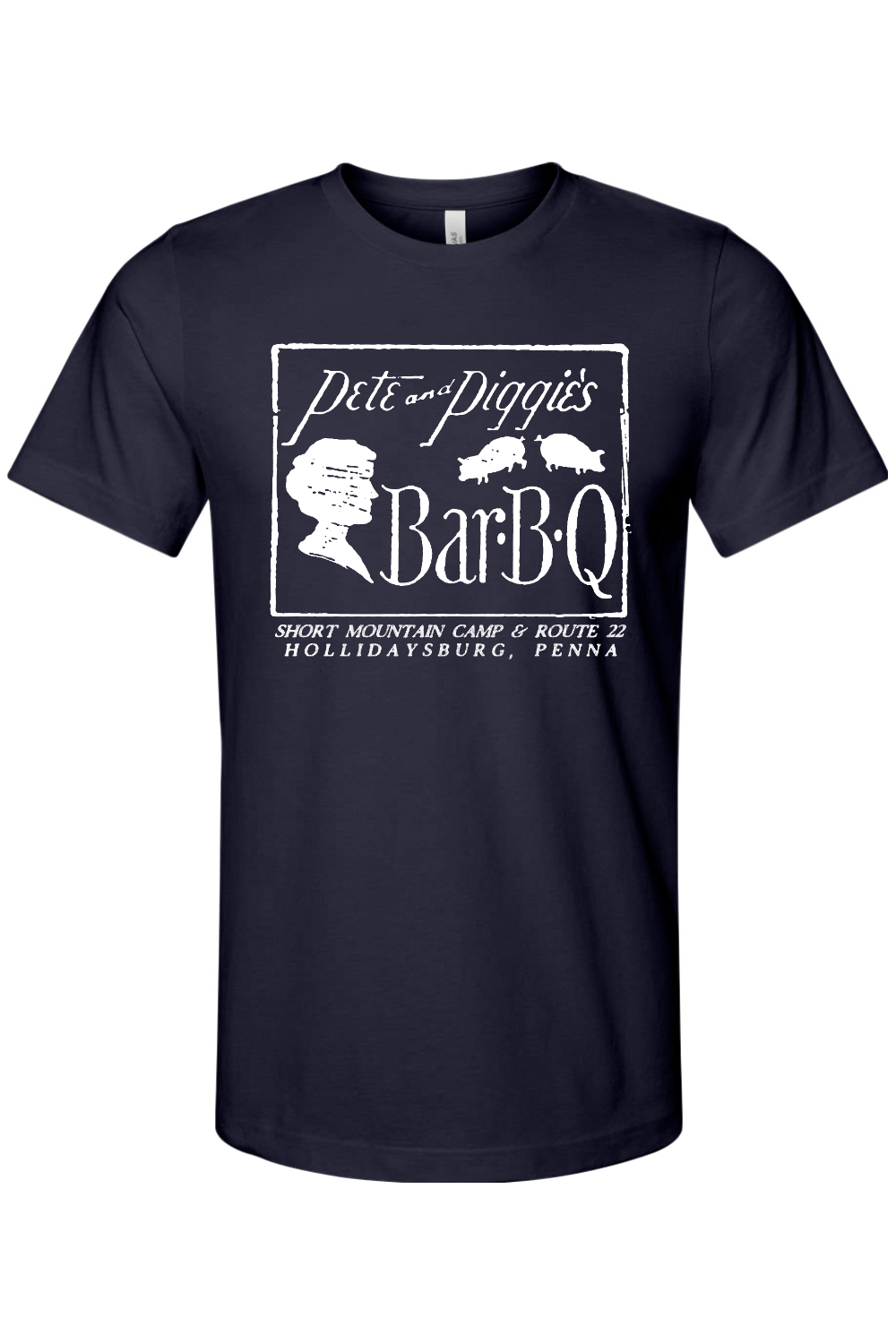 Pete & Piggie's BBQ - Bella + Canvas Heathered Jersey Tee - Yinzylvania