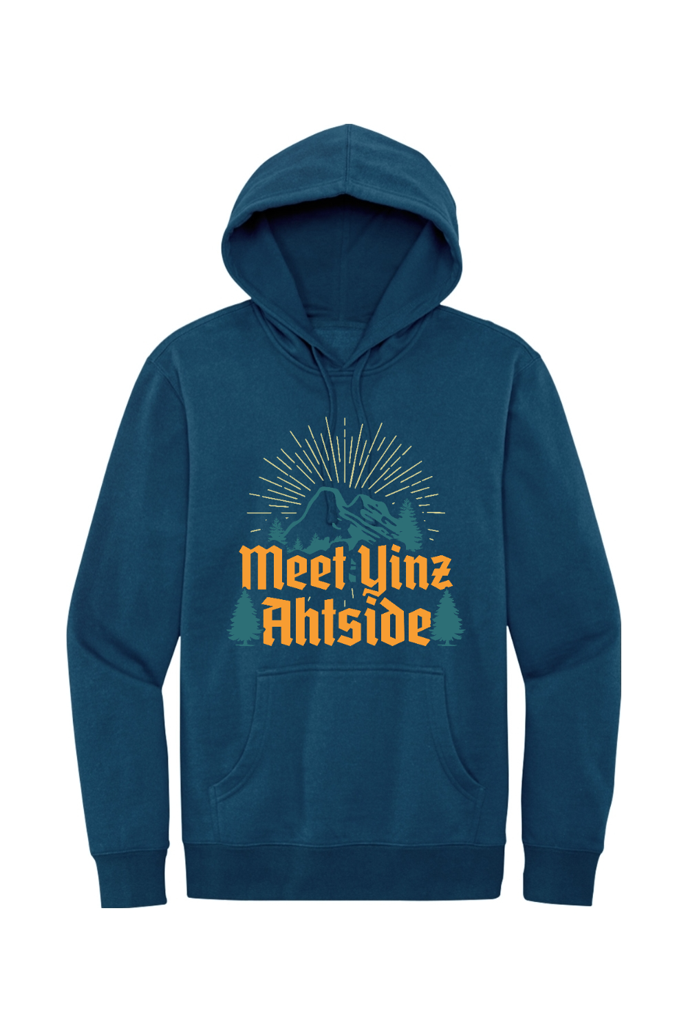 Meet Yinz Ahtside - Fleece Hoodie - Yinzylvania