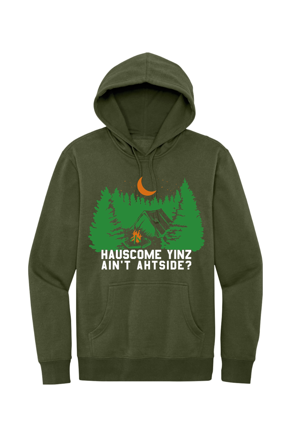 Hauscome Yinz Ain't Ahtside? - Fleece Hoodie - Yinzylvania