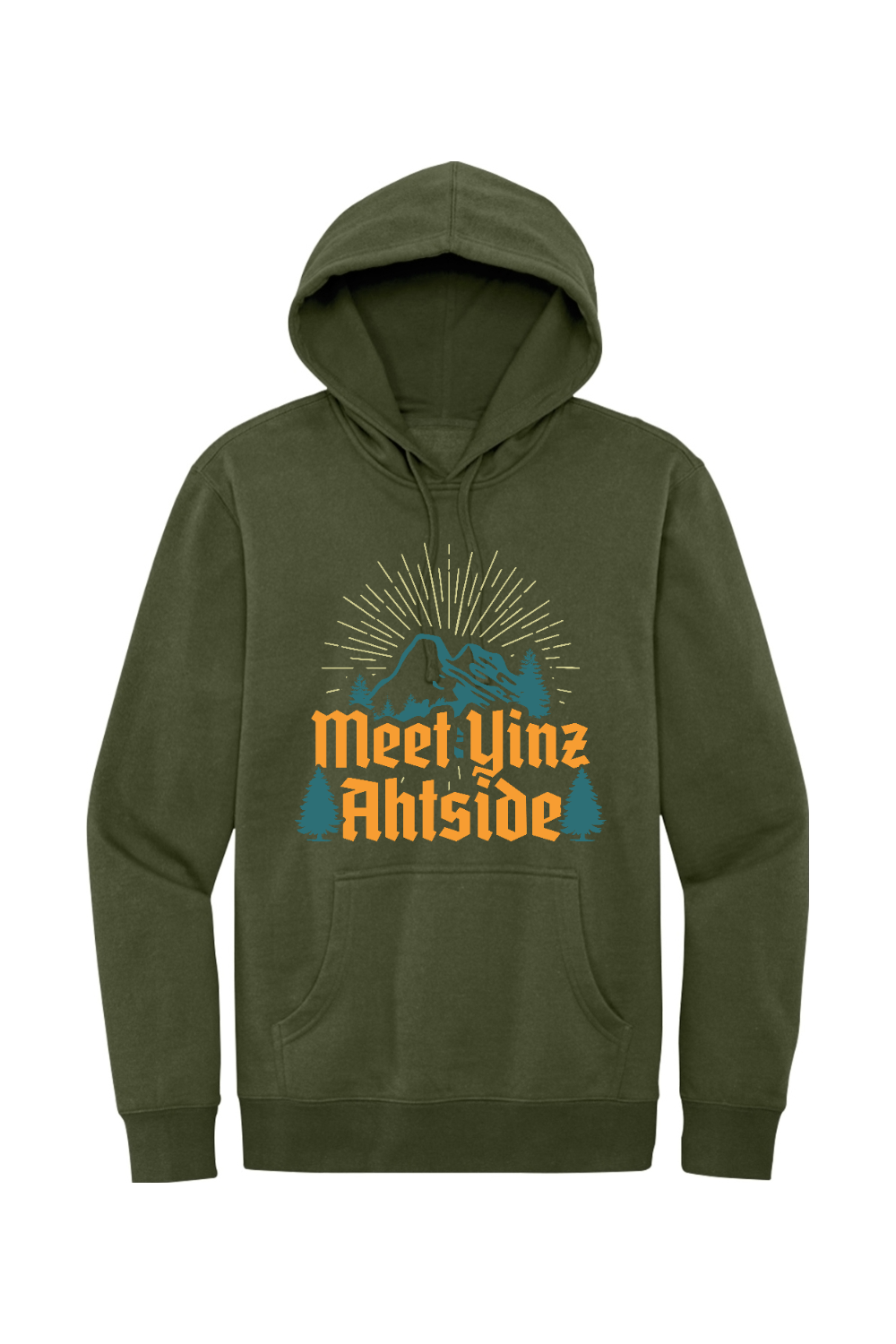 Meet Yinz Ahtside - Fleece Hoodie - Yinzylvania
