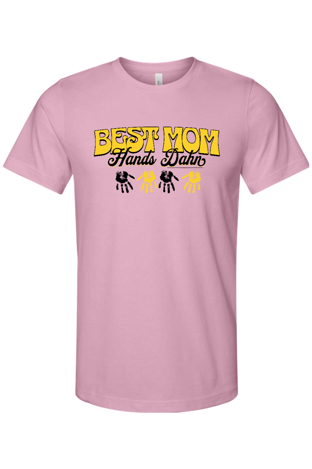 Best Mom Hands Dahn - Bella + Canvas Heathered Jersey Tee - Yinzylvania
