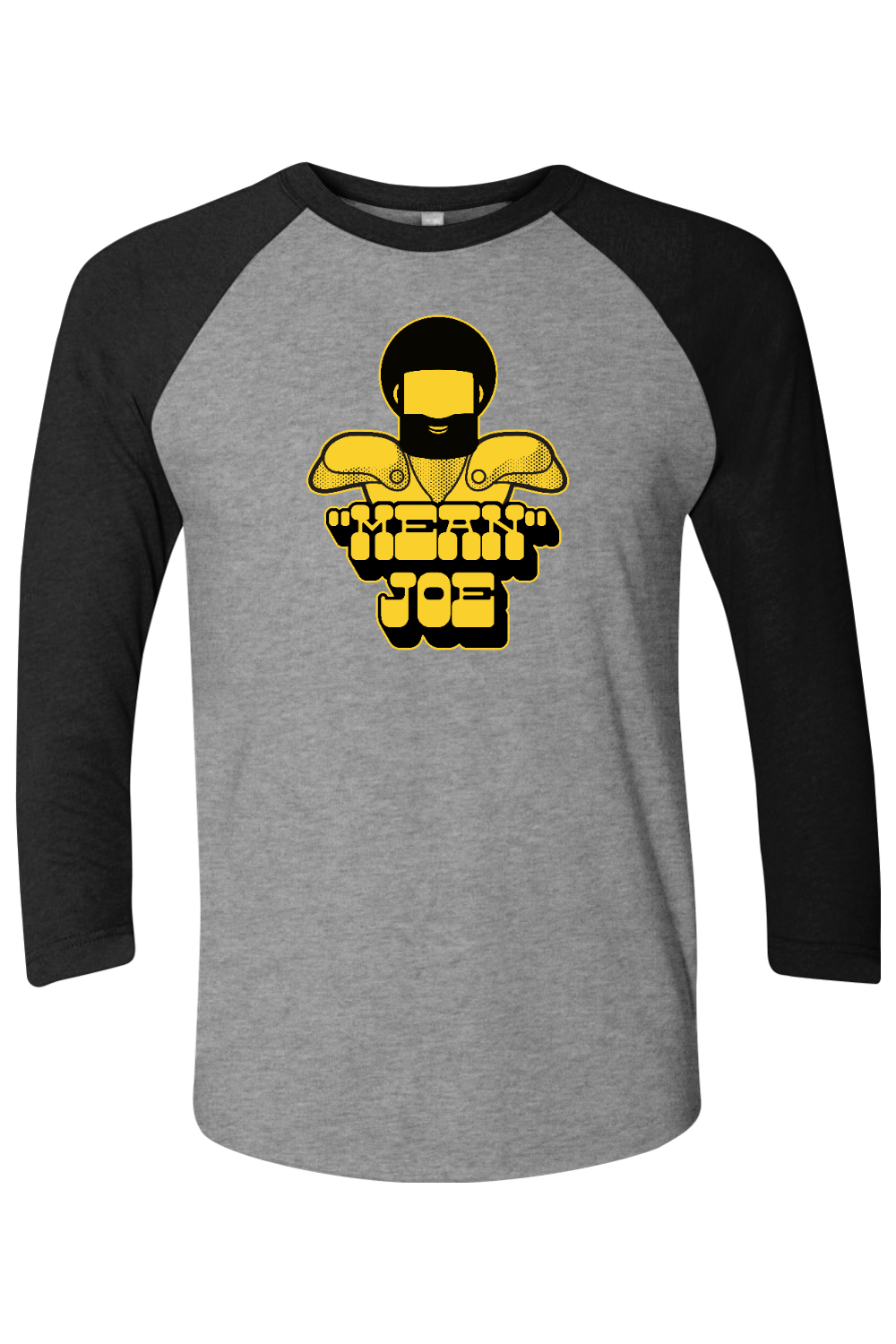 Mean Joe Retro Throwback - Three-Quarter Sleeve Raglan Tee - Yinzylvania