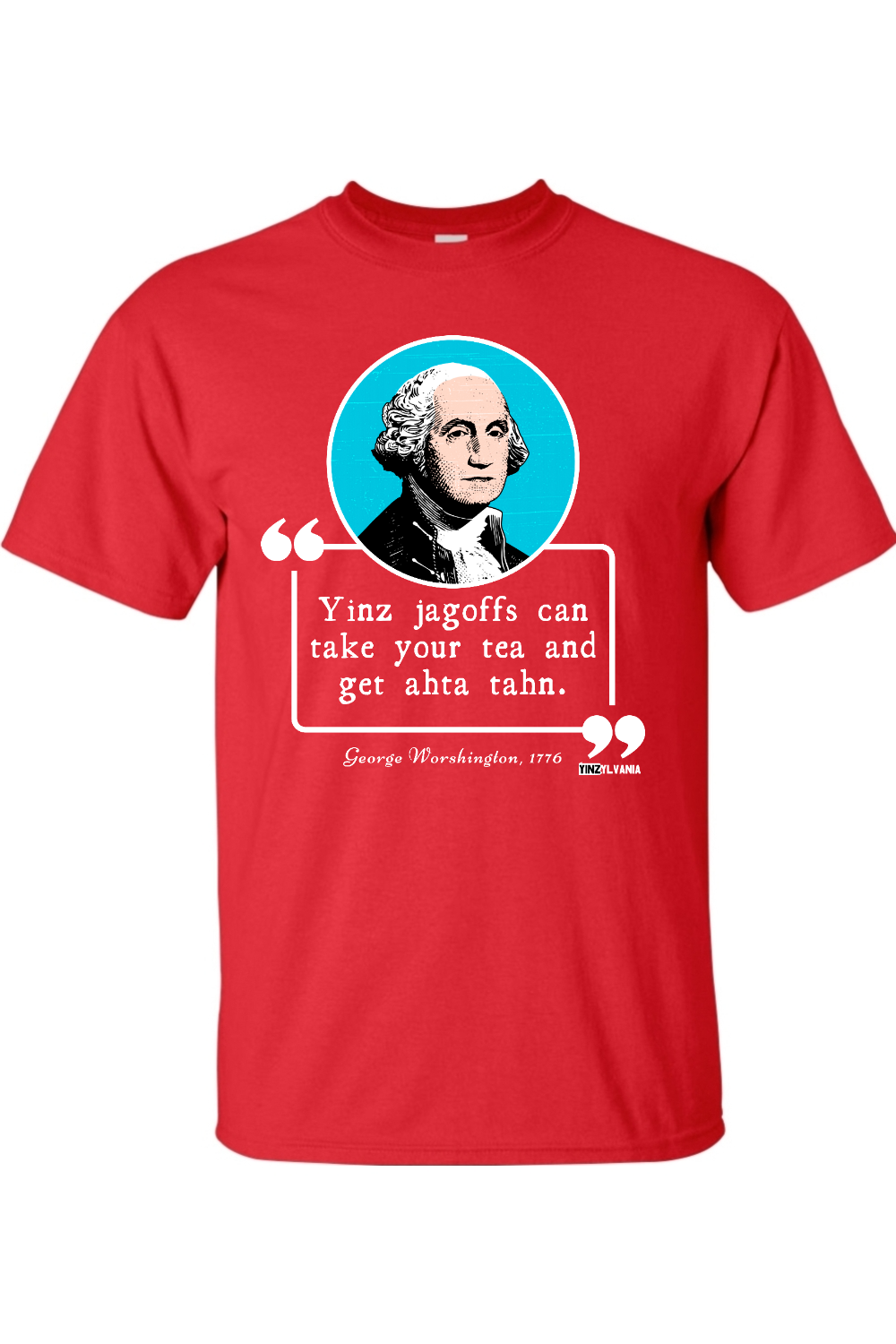 George Worshington - Gildan Heavy Cotton T-Shirt - Yinzylvania