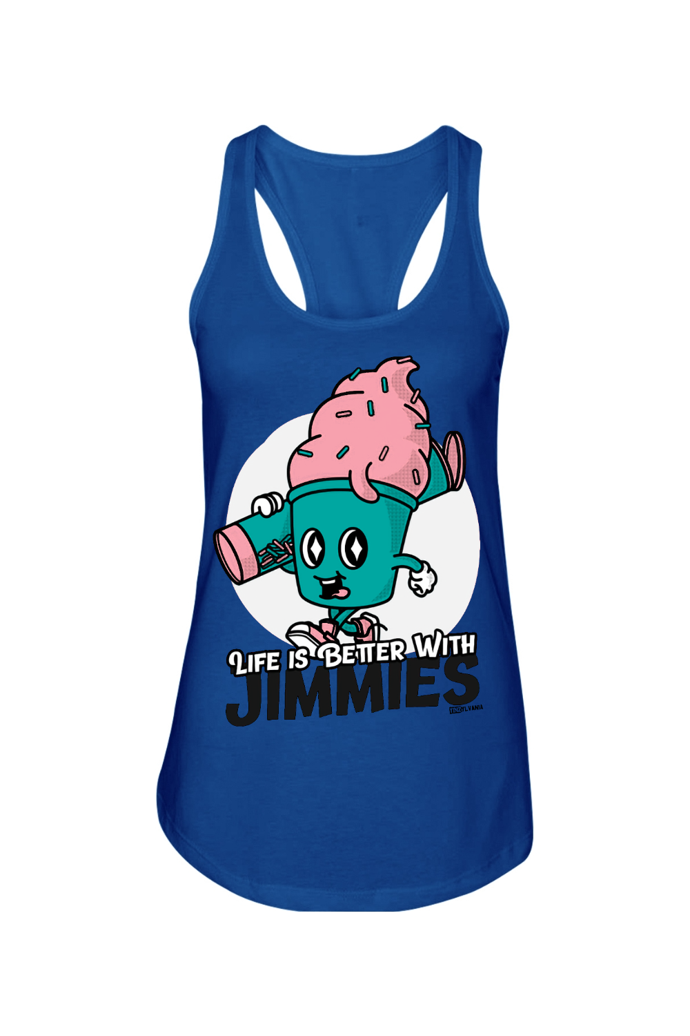 Life is Better with Jimmies - Ladies Racerback Tank - Yinzylvania