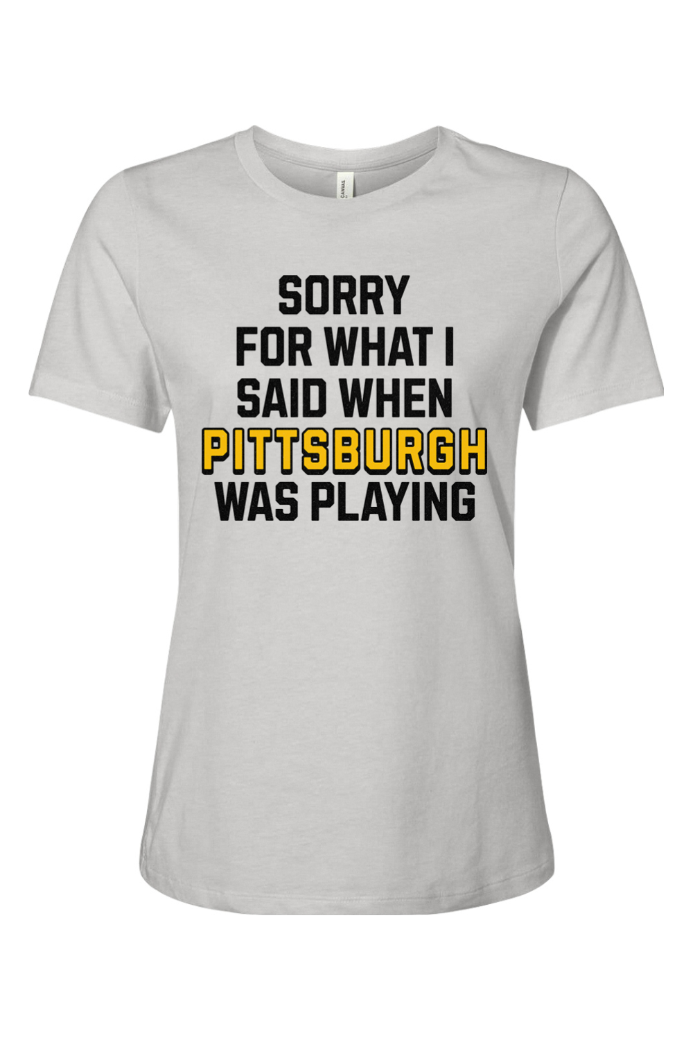 Sorry for What I Said When Pittsburgh Was Playing - Ladies Tee - Yinzylvania
