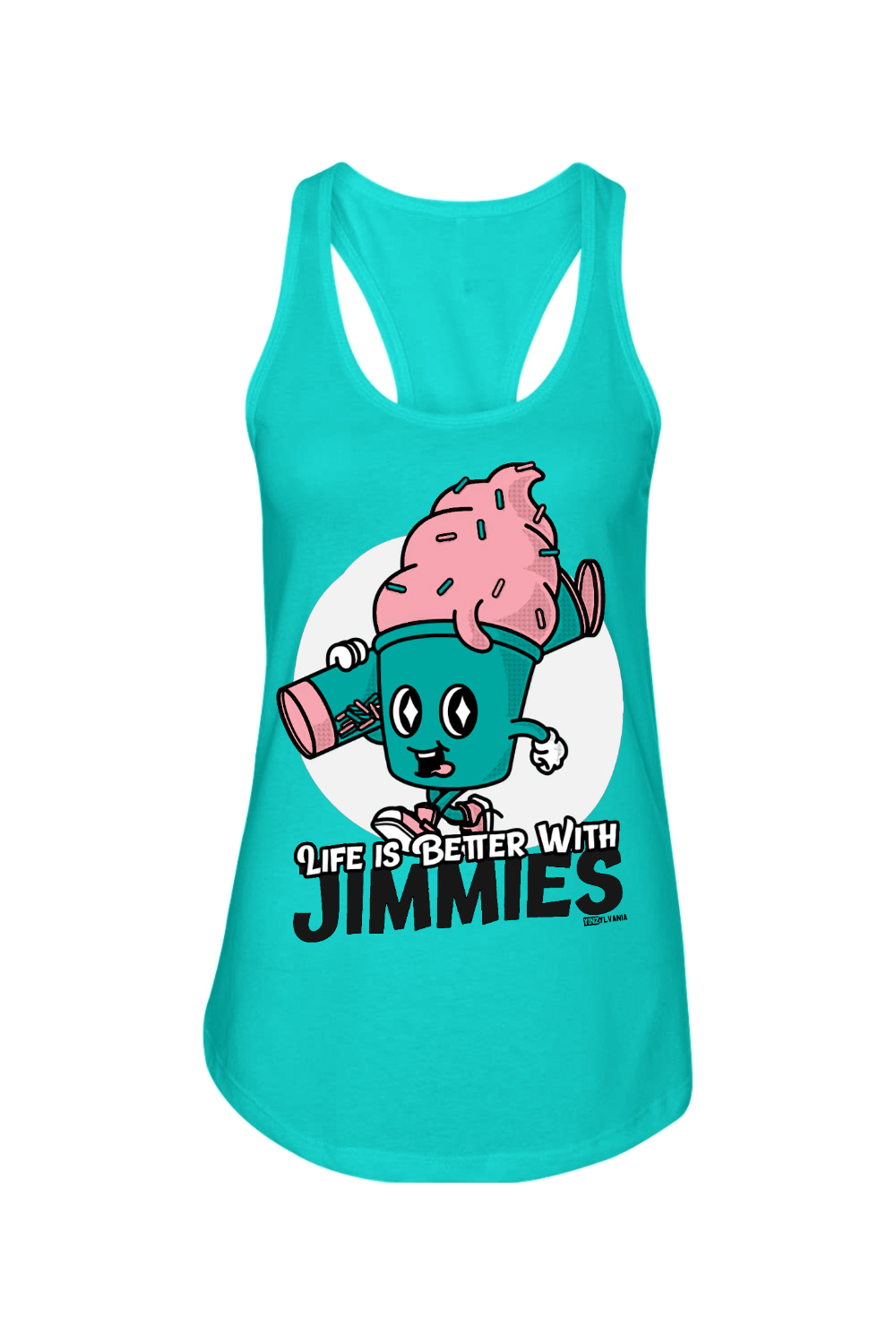 Life is Better with Jimmies - Ladies Racerback Tank - Yinzylvania