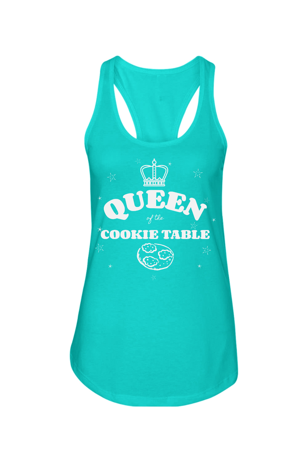 Queen of the Cookie Table - Ladies Racerback Tank - Yinzylvania
