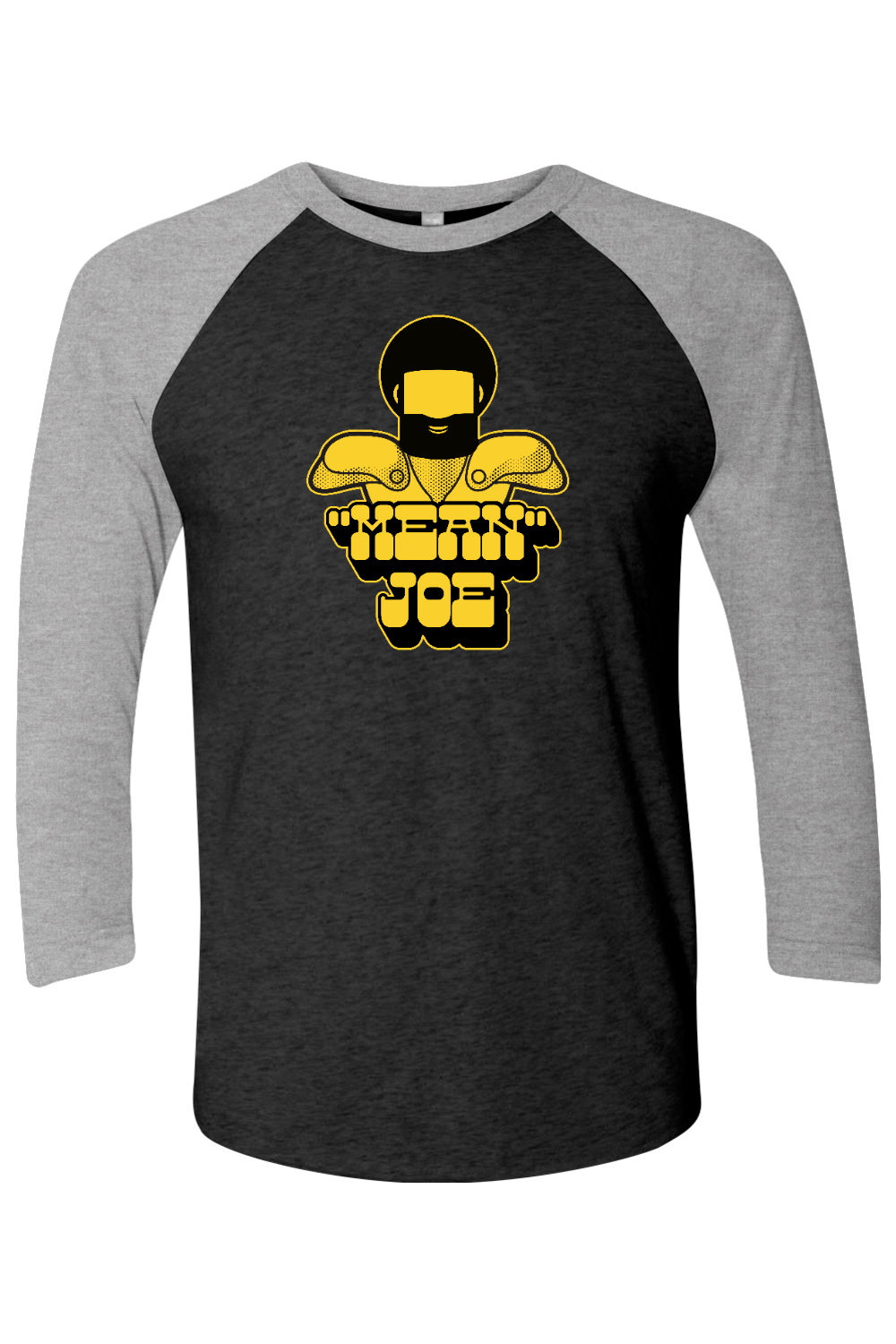 Mean Joe Retro Throwback - Three-Quarter Sleeve Raglan Tee - Yinzylvania