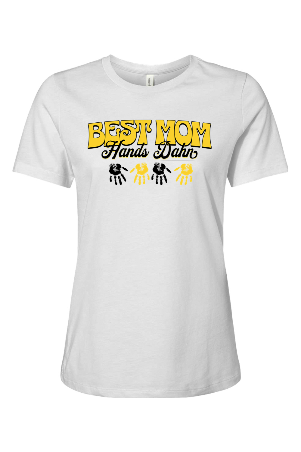 Best Mom Hands Dahn - Ladies Tee - Yinzylvania