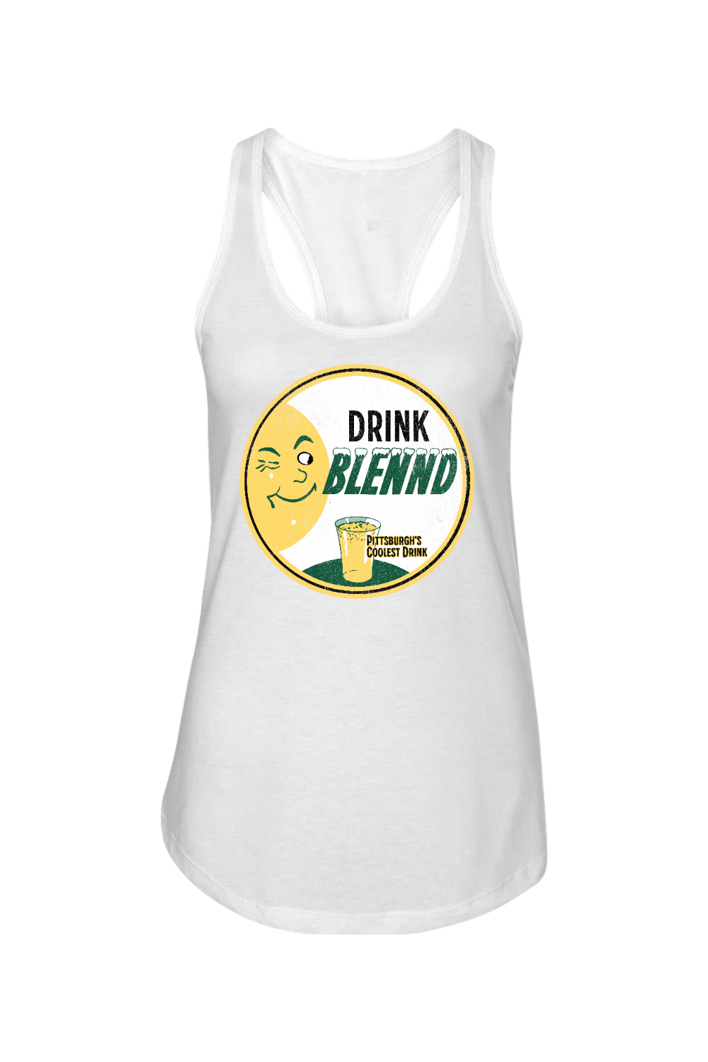 Drink Blennd Retro - Ladies Racerback Tank - Yinzylvania