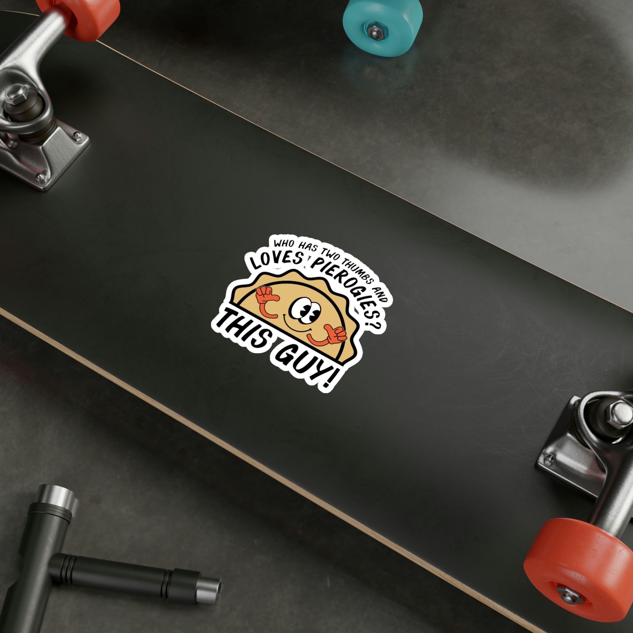 Two Thumbs and Loves Pierogies - Kiss-Cut Vinyl Decals - Yinzylvania