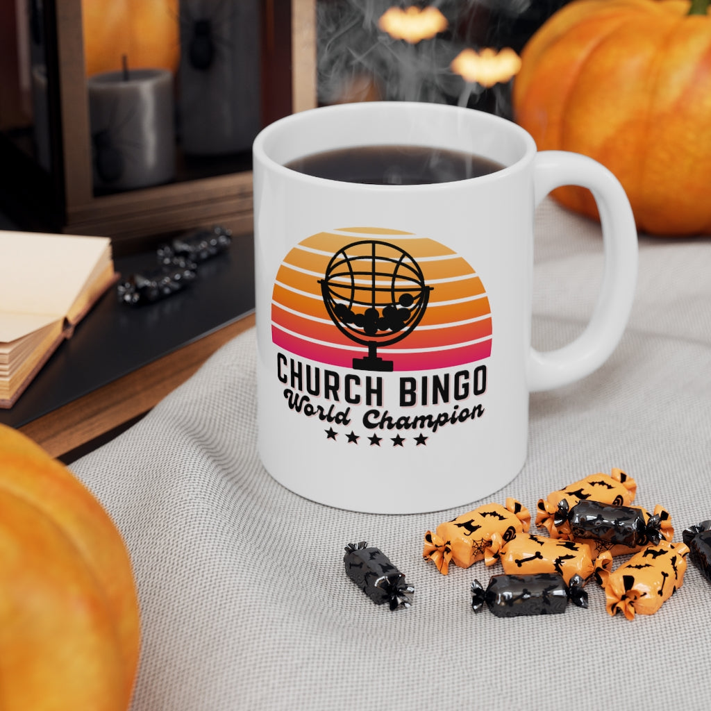 CHURCH BINGO WORLD CHAMPION - Ceramic Mug 11oz - Yinzylvania
