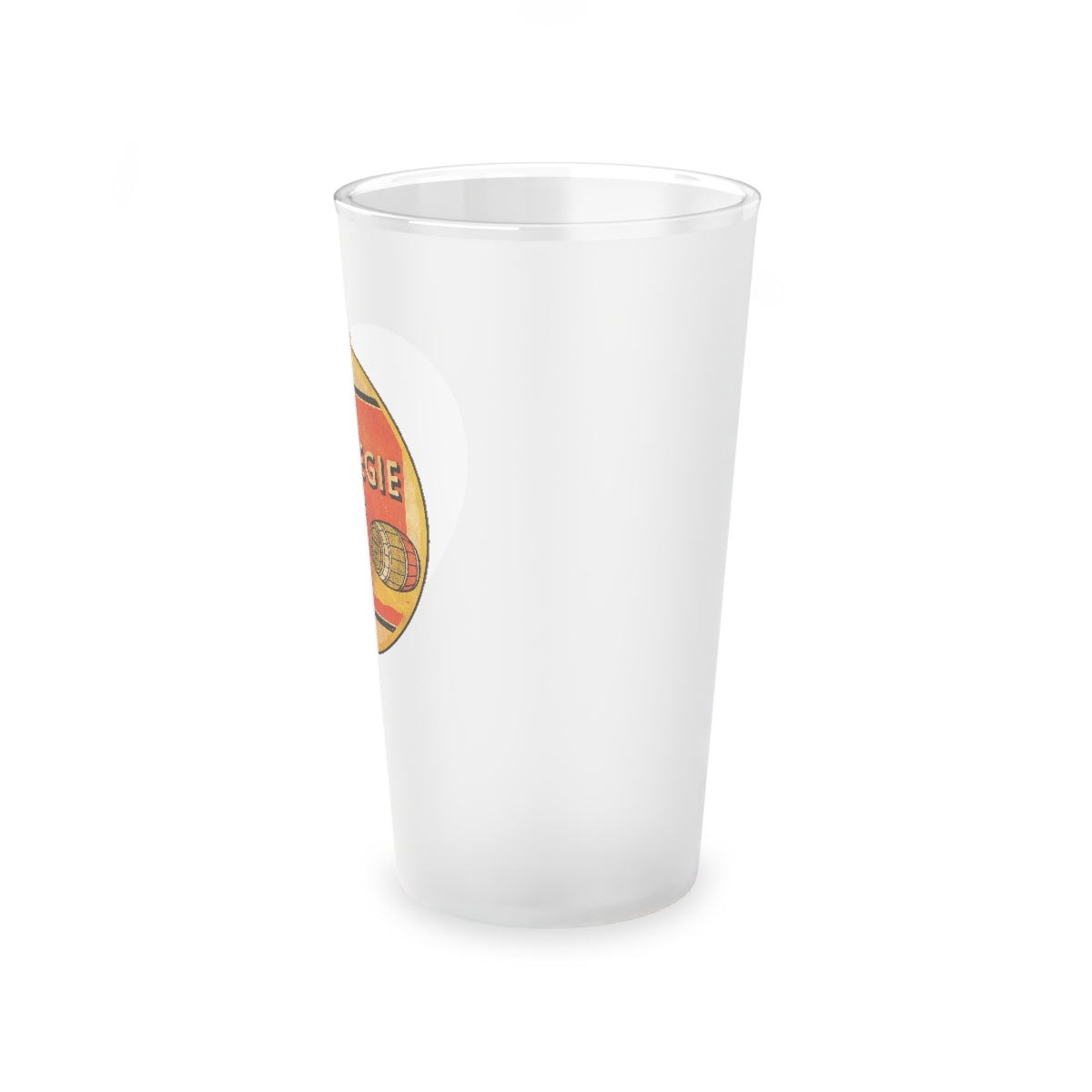 CARNEGIE BEER ALE - Frosted Pint Glass, 16oz - Yinzylvania