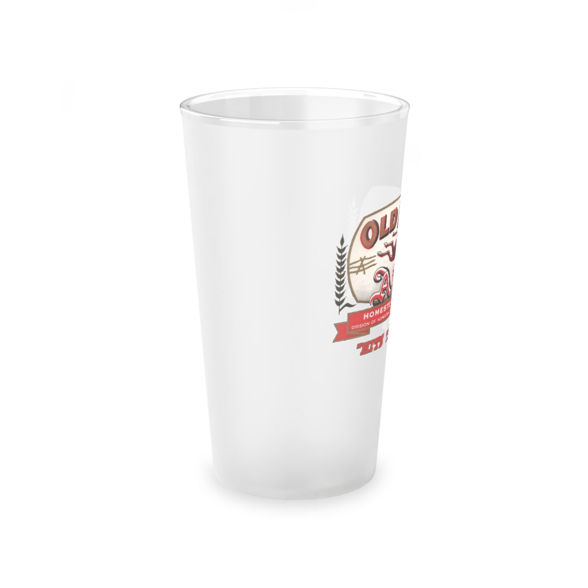 OLD MULE ALE - Homestead, PA - Frosted Pint Glass, 16oz - Yinzylvania