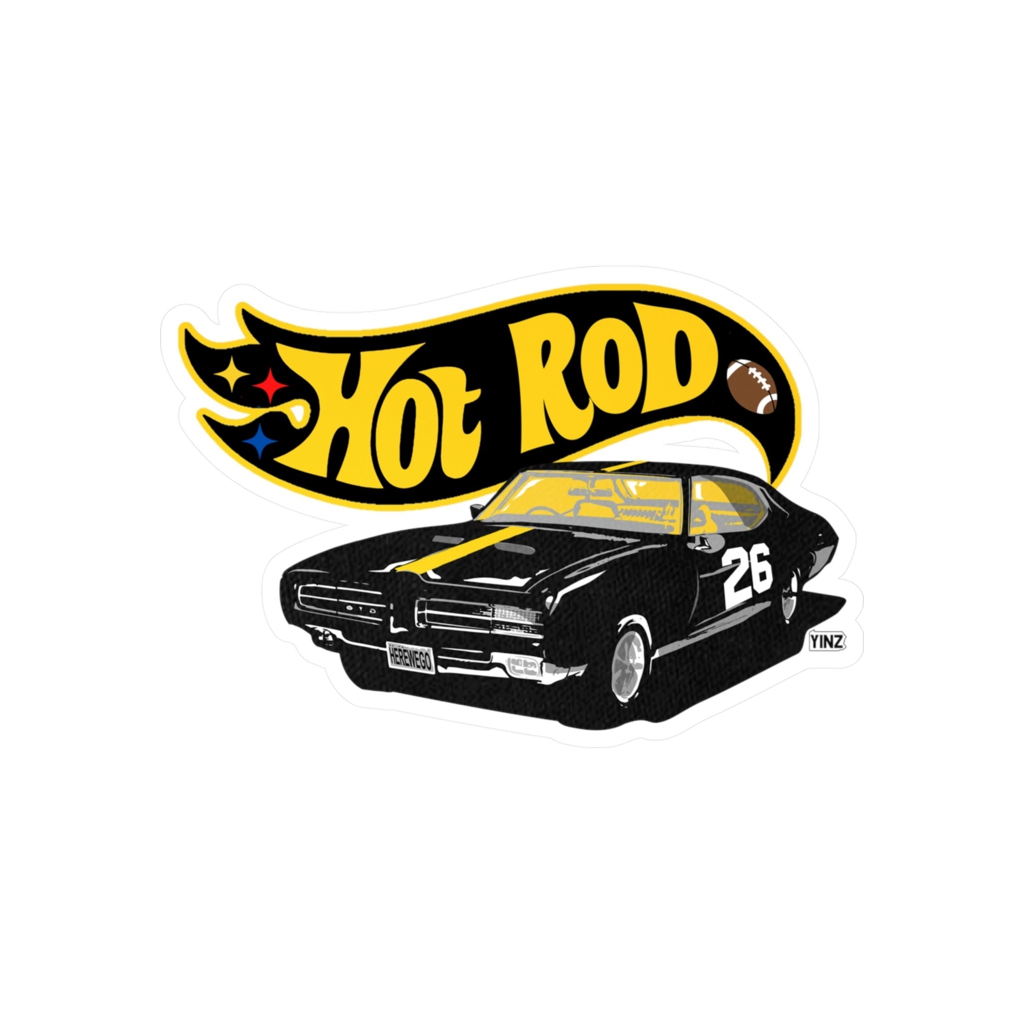 Hot Rod #26 - Kiss-Cut Vinyl Decals - Yinzylvania
