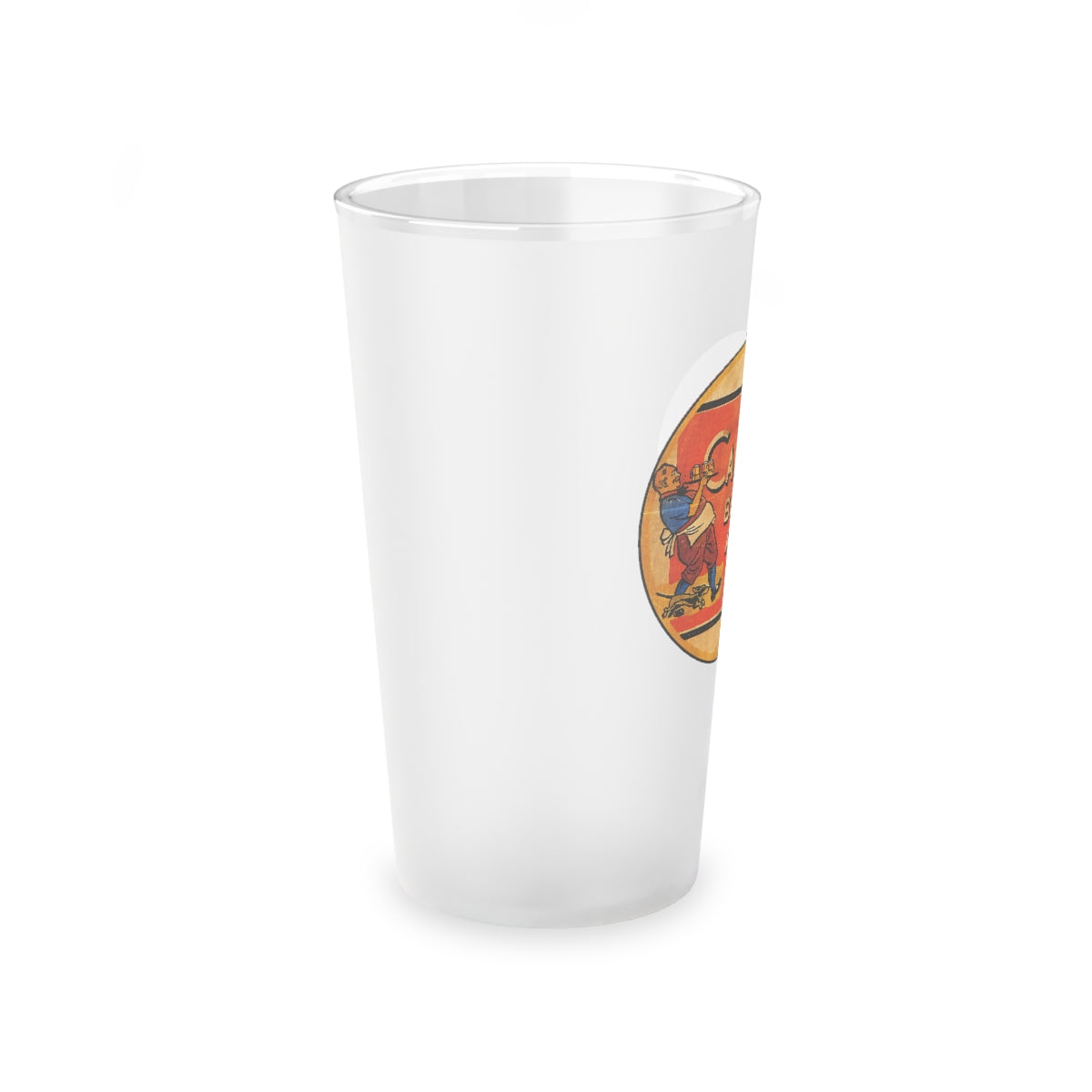 CARNEGIE BEER ALE - Frosted Pint Glass, 16oz - Yinzylvania
