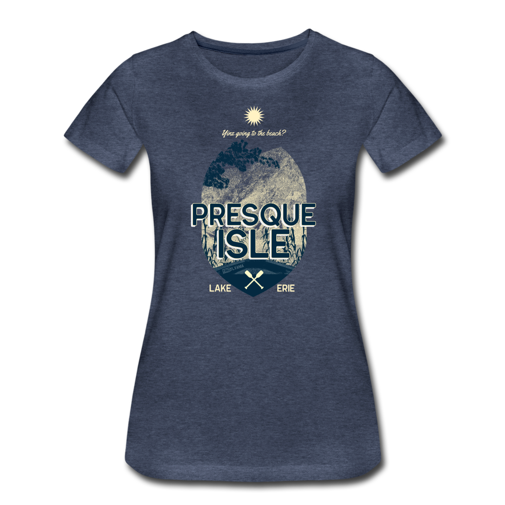 PRESQUE ISLE - Women’s Tee - heather blue