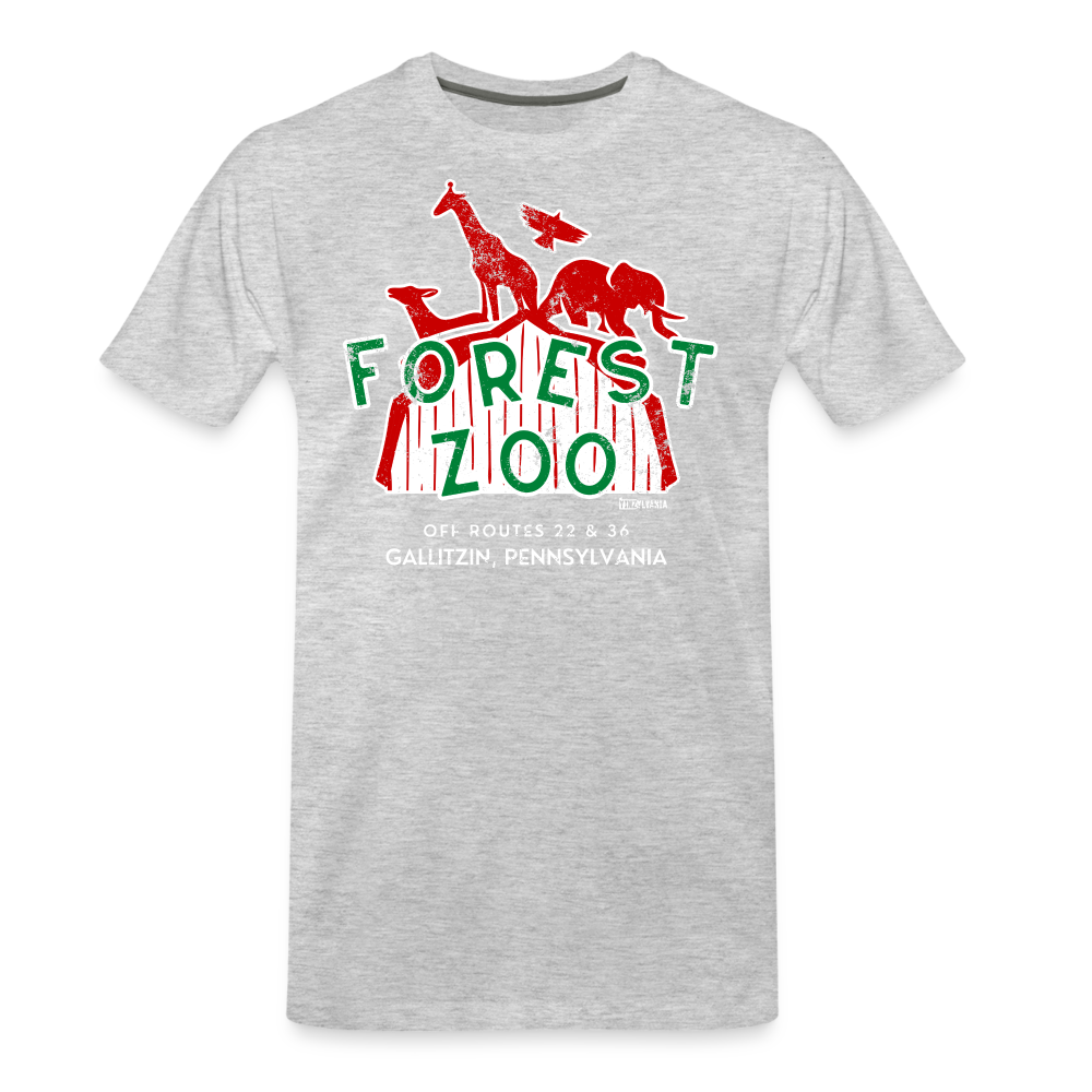 FOREST ZOO - Big & Tall Tee - heather gray