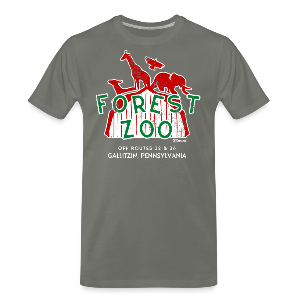 FOREST ZOO - Big & Tall Tee - asphalt gray