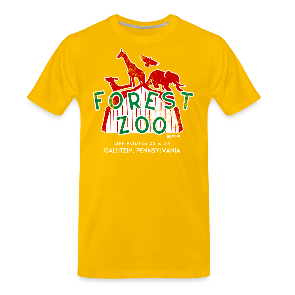 FOREST ZOO - Big & Tall Tee - sun yellow