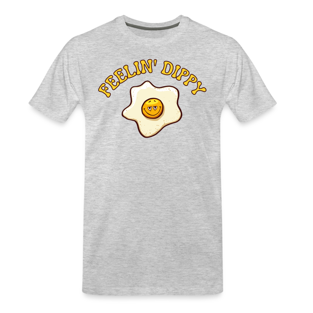FEELIN' DIPPY - Big & Tall Tee - heather gray