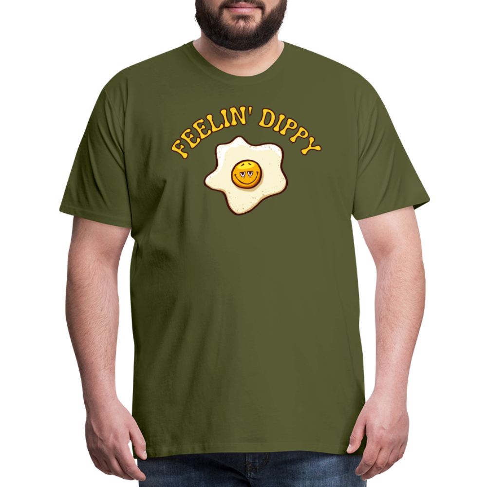 FEELIN' DIPPY - Big & Tall Tee - olive green