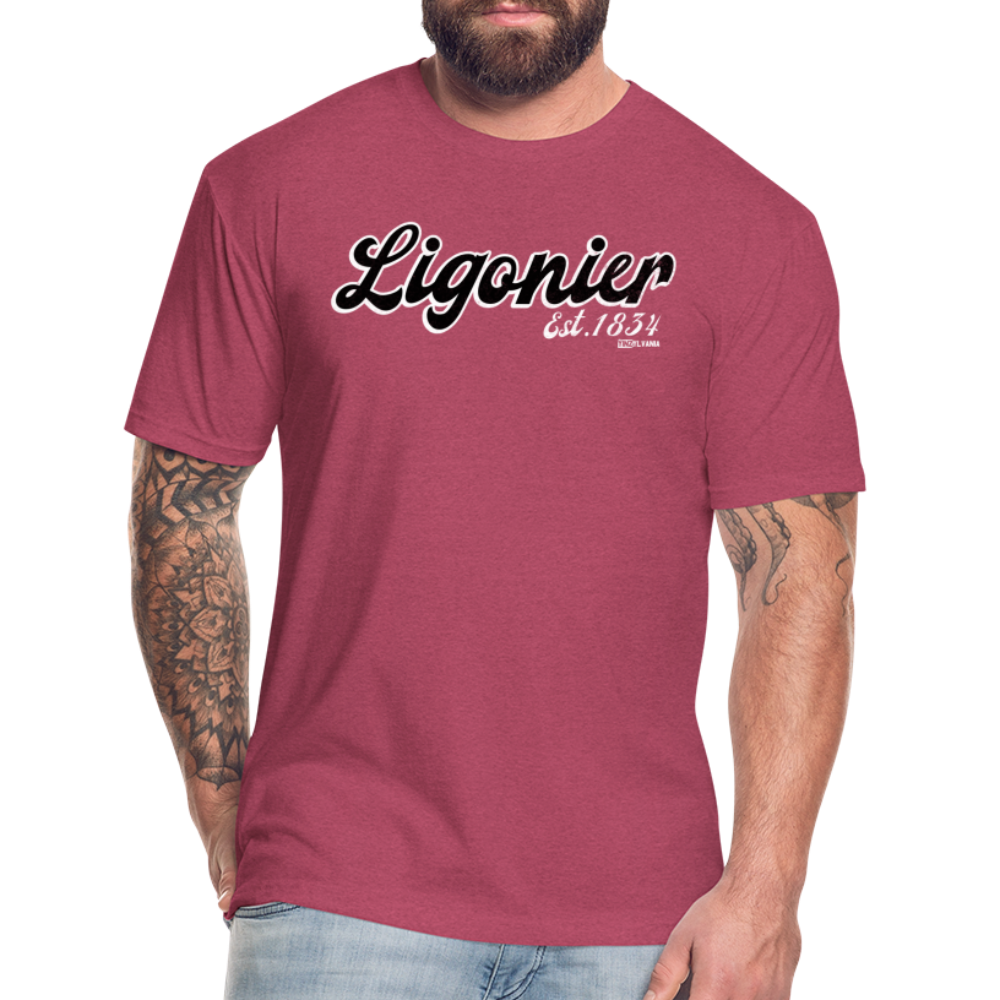 LIGONIER - EST. 1834 - heather burgundy
