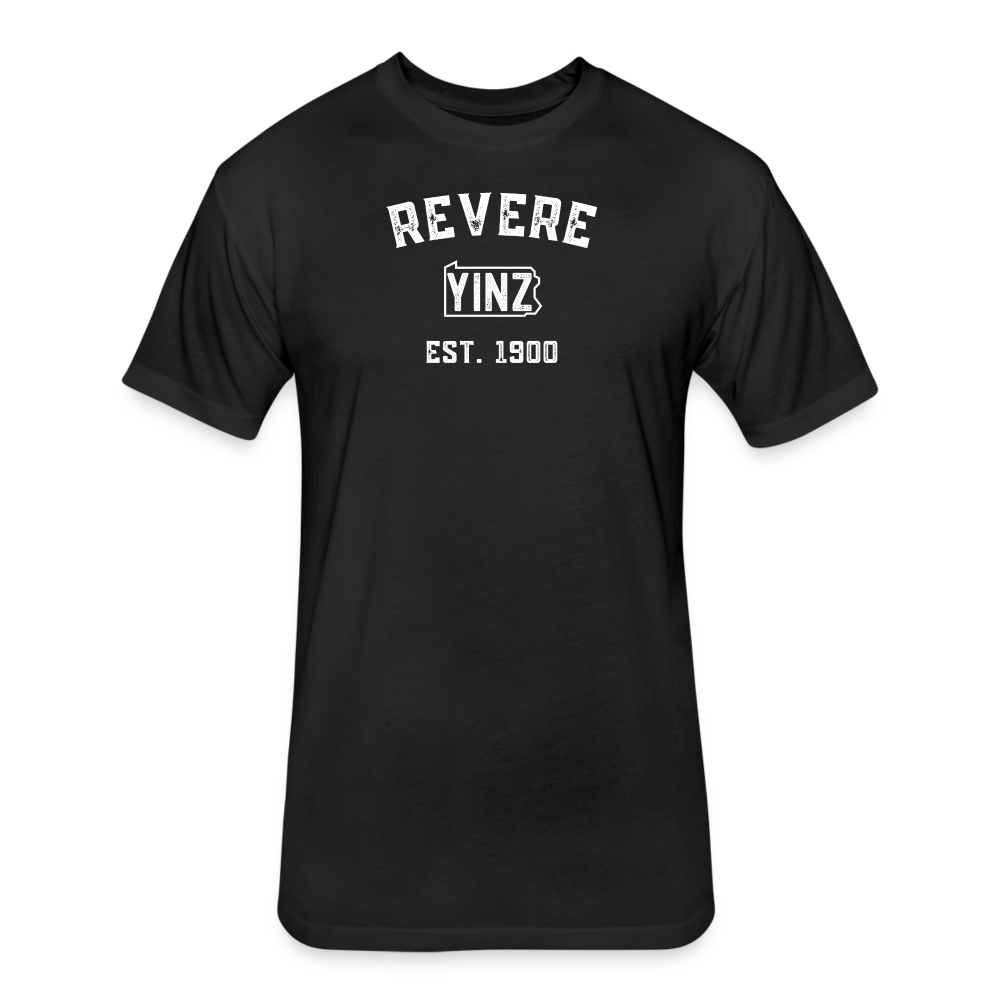 Fitted Cotton/Poly T-Shirt by Next Level - black