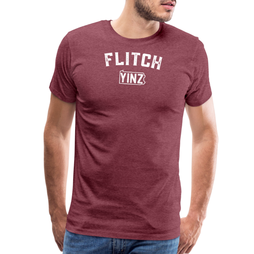 FLITCH YINZYLVANIA - Big & Tall Tee - heather burgundy