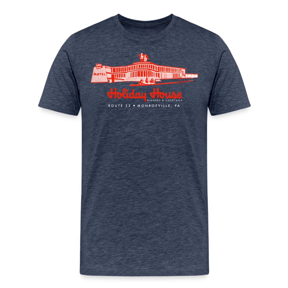 HOLIDAY HOUSE - Big & Tall Tee - heather blue