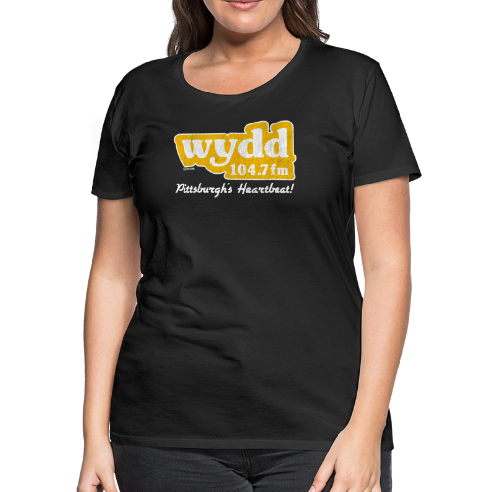 WYDD - PITTSBURGH'S HEARTBEAT - Women's Tee - black